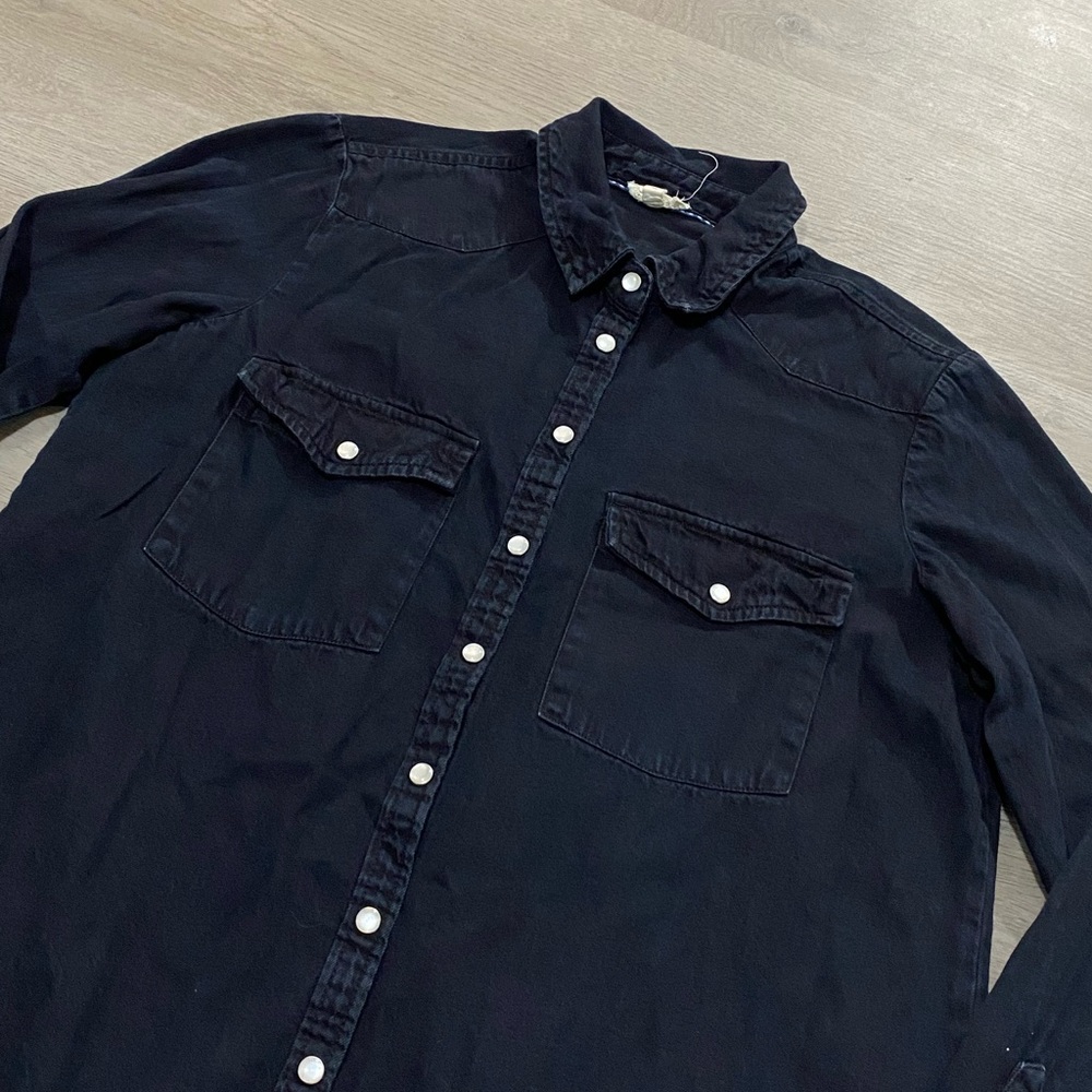 Anthropologie Pilcro The Dannie Pearl Snap Button Down Western Cowgirl Small - Picture 2 of 8